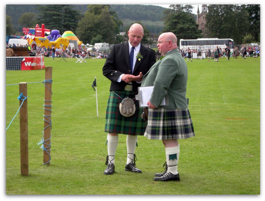 Judges at Aboyne Highland Games, Scotland