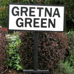 Scotland Dumfries & Galloway Gretna Green sign Scotiana 2007