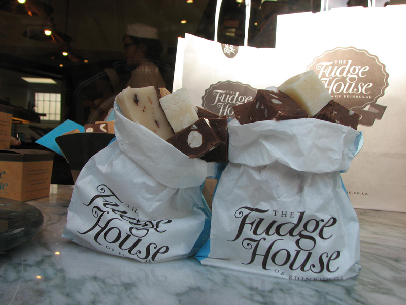 Little bags of fudges The Fudge House 197 Canongate Edinburgh © 2012 Scotiana