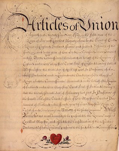 Articles of Union 1707 Wikipedia