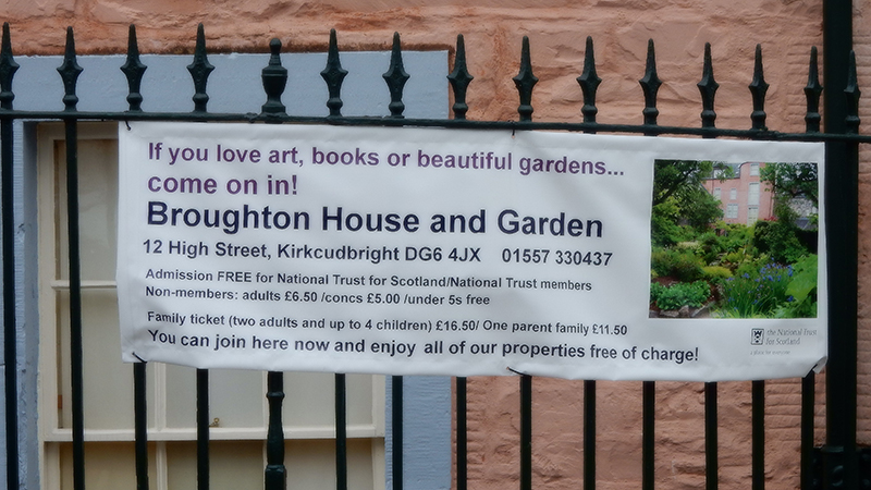 Broughton House & Garden  advertising poster © 2015 Scotiana
