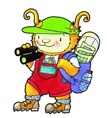 Scottish Book Trust mascot bookbug explorer