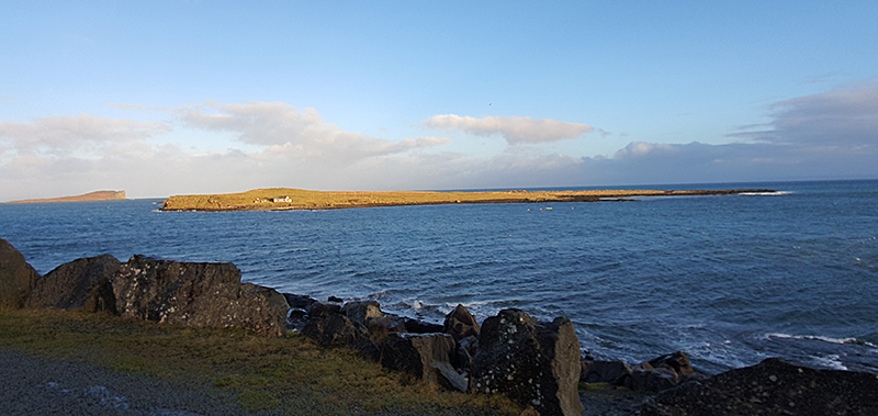 Staffin Island from the An Corran beach Quiraing Skye © 2020 Scotiana