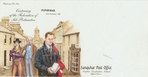 Cacheted Enveloppe Commemorating Centenary Of The Federation of Sub-Postmasters-Sanquhar,Scotland.