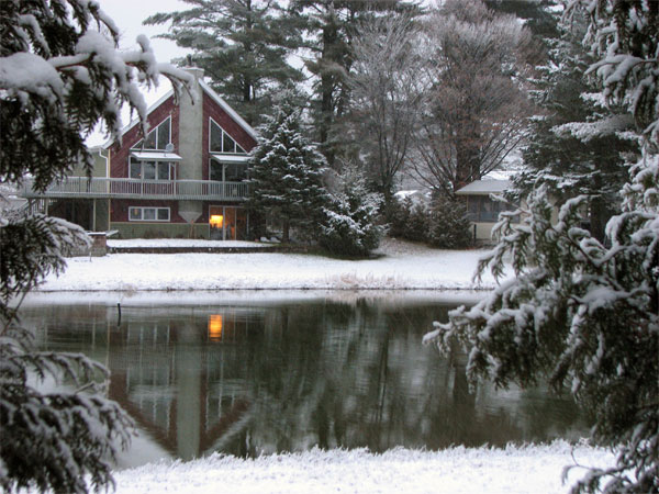 Winter Scene Near the Lake - Janice Dugas Photography