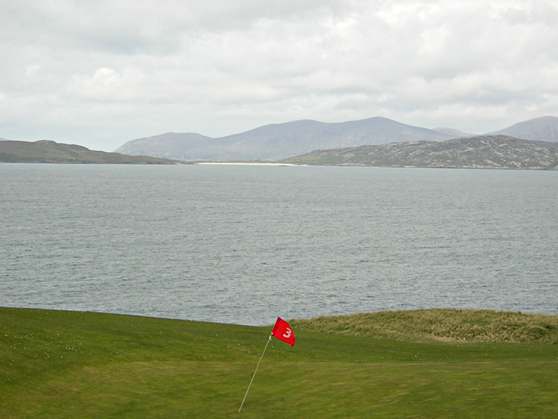 Scarista Golf notice board South Harris Outer Hebrides Scotland  © 2004 Scotiana