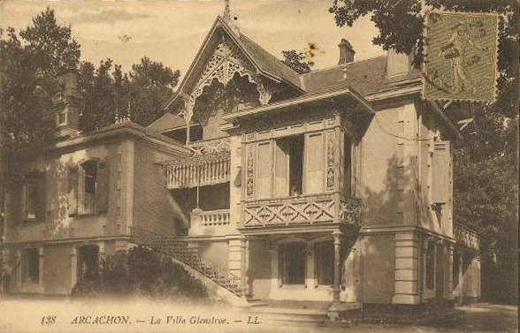 Arcachon villa Glenstrae old postcard Scotiana library