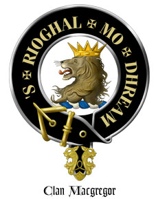 MacGregor Scottish Clan Crest with Motto