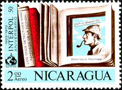 Sherlock Holmes On Stamps Nicaragua Scott C812 1972