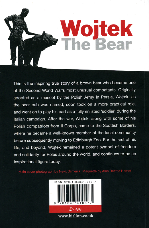 Wojtek The Bear Aileen Orr Birlinn 2012 backcover