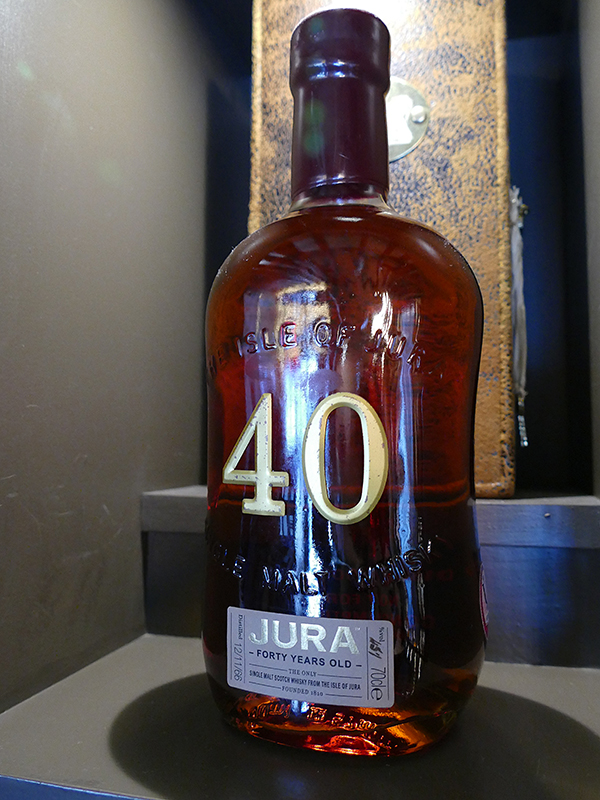 Isle of Jura Distillery 40-year old whisky bottle © 2015 Scotiana