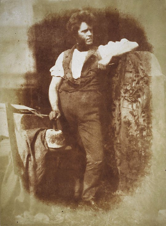 Hugh Miller, photographed by Hill & Adamson, circa 1843–1847.