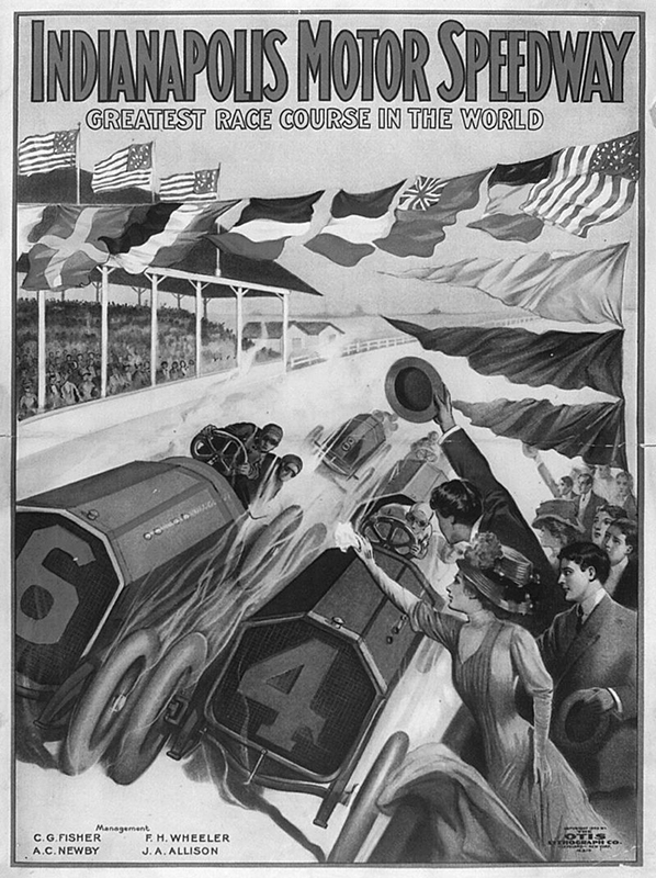 Indianapolis Motor Speedway 1909 poster