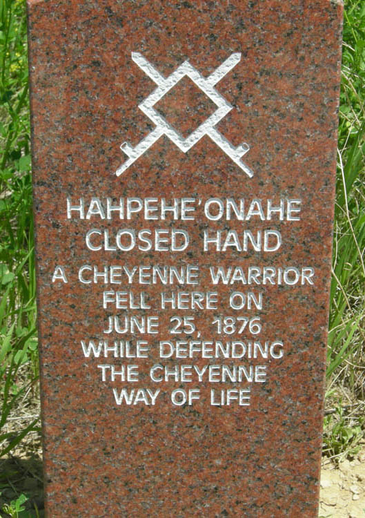 Marker stone on the Cheyenne territory