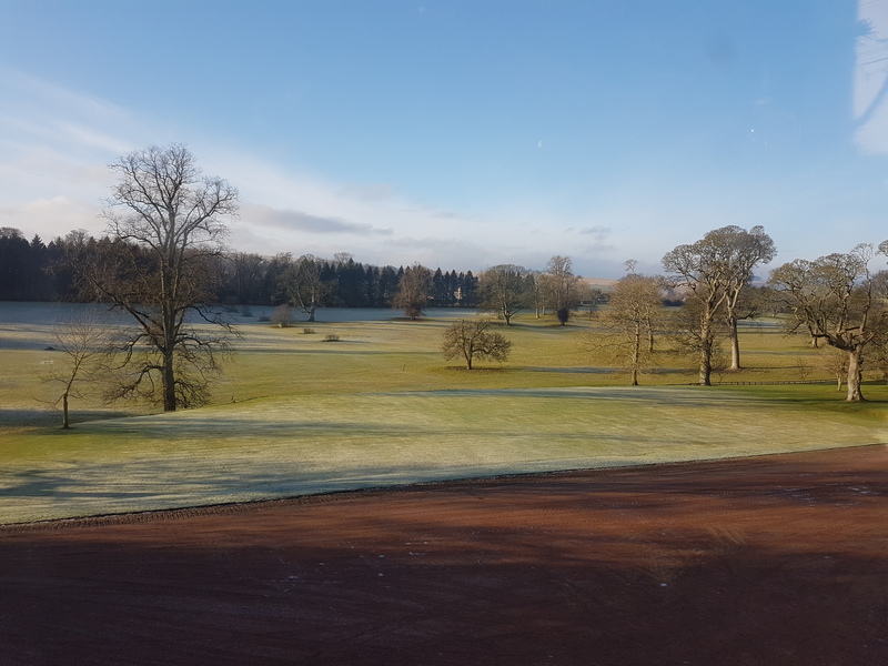 The park in the morning at Thirlestane Castle © 2019 Scotiana