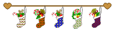 Festive banner Christmas socks and candies