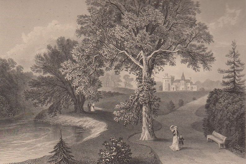 Engraving of Friars Carse circa 1800