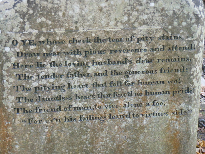 Robert Burns's epitaph for his father Alloway Old Kirkyard © 2012 Scotiana