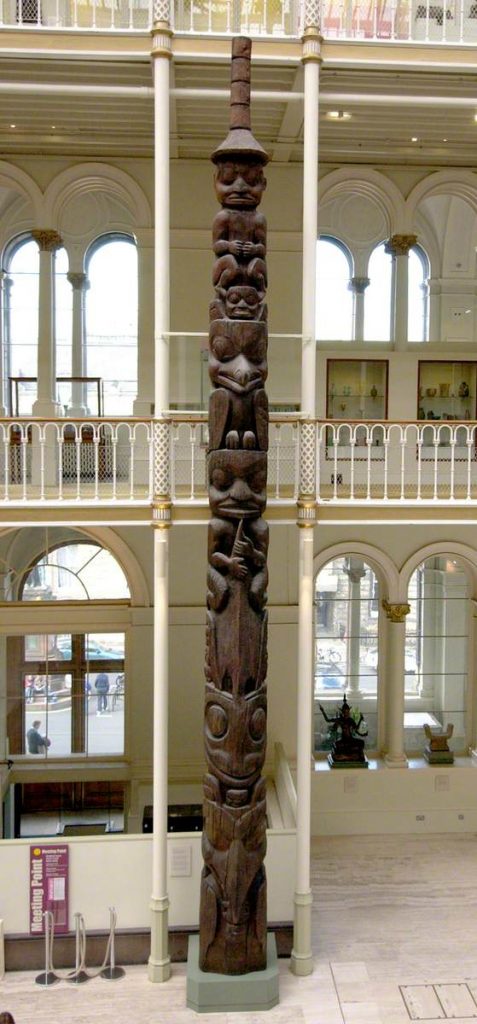 Gwanes|Tait, Oyea; Nisga'a Memorial Pole, in Memory of Tsawit*; National Museums Scotland